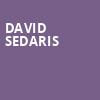 David Sedaris, San Jose Center for Performing Arts, San Jose